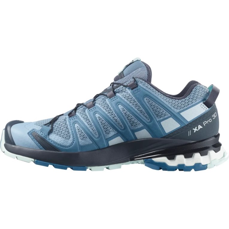 Sapatilhas Trail Running Salomon Xa Pro 3d V8 Feminino Azuis | PT V60518